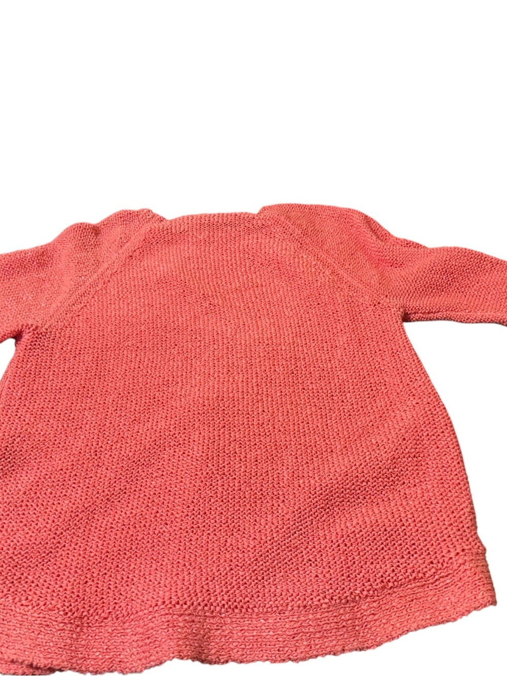 Chico's Coral-Pink Crewneck Knit Sweater Size 2( Large) - Picture 3 of 5